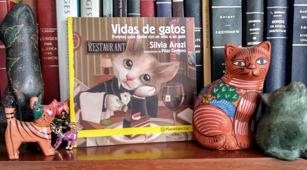Vidas de gatos, el nuevo libro de poemas para chicos de Silvia Arazi, editado por Planeta Lector