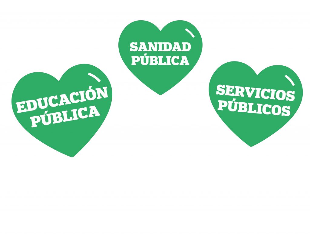 Pinto un corazón verde, una campaña ciudadana para reforzar la sanidad pública en España